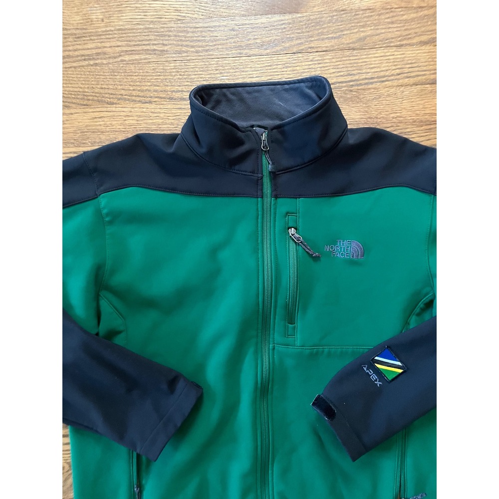 The North Face Apex Kilimanjaro 7 Summits Project Softshell Jacket Green Mens L - Picture 2 of 11